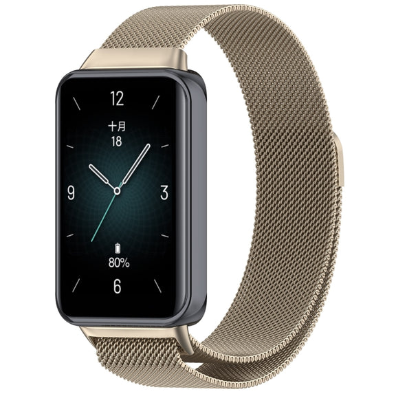 For Honor Band 9 Milan Magnetic Steel Mesh Watch Band(Starlight)