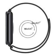For Honor Band 9 Milan Magnetic Steel Mesh Watch Band(Black)