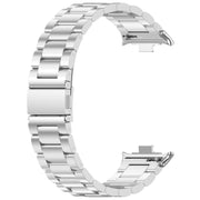 For Redmi Watch 4 / Watch 5 Three Bead Stainless Steel Metal Watch Band(Silver)