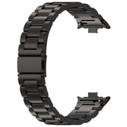 For Redmi Watch 4 / Watch 5 Three Bead Stainless Steel Metal Watch Band(Black)