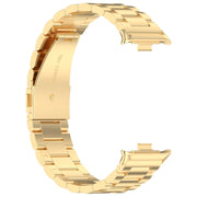 For Redmi Watch 4 Three Bead Stainless Steel Metal Watch Band(Gold)