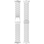 For Xiaomi Mi Band 8 Pro Three Bead Stainless Steel Metal Watch Band(Black)