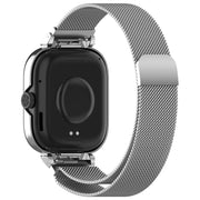 For CMF Watch Pro D395 Metal Frame + Milanese Integrated Magnetic Watch Band(Silver)