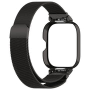 For CMF Watch Pro D395 Metal Frame + Milanese Integrated Magnetic Watch Band(Black)