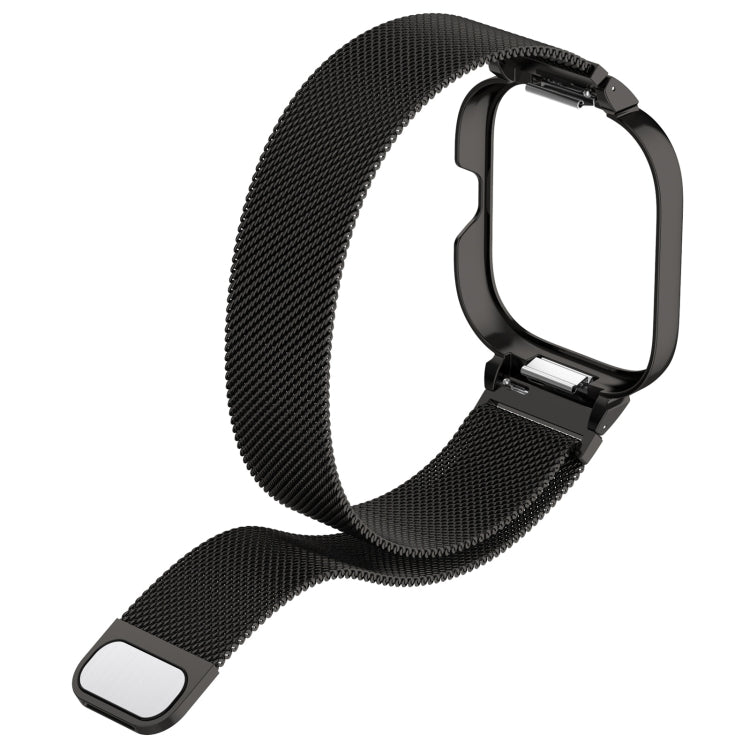 For CMF Watch Pro D395 Metal Frame + Milanese Integrated Magnetic Watch Band(Silver)