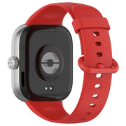 For Redmi Watch 4 / Watch 5 Solid Color Colorful Buckle Silicone Watch Band(Red)