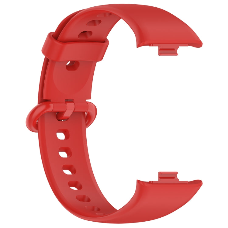 For Redmi Watch 4 / Watch 5 Solid Color Colorful Buckle Silicone Watch Band(Red)