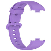 For Redmi Watch 4 Solid Color Colorful Buckle Silicone Watch Band(Purple)