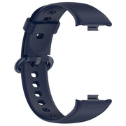 For Redmi Watch 4 Solid Color Colorful Buckle Silicone Watch Band(Dark Blue)