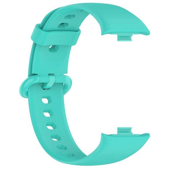For Redmi Watch 4 Solid Color Colorful Buckle Silicone Watch Band(Teal)