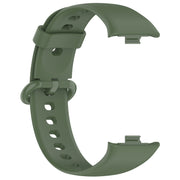 For Redmi Watch 4 Solid Color Colorful Buckle Silicone Watch Band(Dark Green)