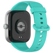 For Xiaomi Smart Band 9 Pro / 8 Pro Solid Color Colorful Buckle Silicone Watch Band(Teal)