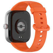 For Xiaomi  Mi Band 8 Pro Solid Color Colorful Buckle Silicone Watch Band(Orange)