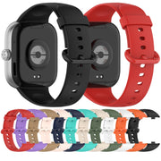 For Xiaomi Smart Band 9 Pro / 8 Pro Solid Color Colorful Buckle Silicone Watch Band(Coffee)