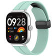 For Redmi Watch 4 Groove Folding Magnetic Buckle Silicone Watch Band(Teal) - Watch Bands by PMC TechLife | Online Shopping South Africa | PMC TechLife