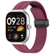 For Redmi Watch 4 / Watch 5 Groove Folding Magnetic Buckle Silicone Watch Band(Wine Red) - free shipping - PMC TechLife - Order now!