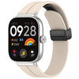 For Redmi Watch 4 Groove Folding Magnetic Buckle Silicone Watch Band(Starlight) - Watch Bands by PMC TechLife | Online Shopping South Africa | PMC TechLife