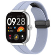 For Redmi Watch 4 Groove Folding Magnetic Buckle Silicone Watch Band(Light Blue) - Watch Bands by PMC TechLife | Online Shopping South Africa | PMC TechLife