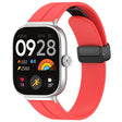 For Redmi Watch 4 / Watch 5 Groove Folding Magnetic Buckle Silicone Watch Band(Red) - free shipping - PMC TechLife - Order now!
