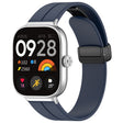 For Redmi Watch 4 Groove Folding Magnetic Buckle Silicone Watch Band(Dark Blue) - Watch Bands by PMC TechLife | Online Shopping South Africa | PMC TechLife