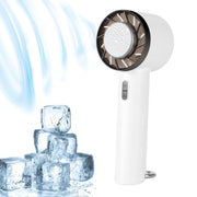 ENKAY Hat-Prince Handheld Mini Portable Cold Compress Cooling Fan(White)