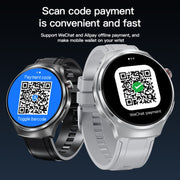 V16 1.46 inch Color Screen Smart Watch, Support Bluetooth Call / Heart Rate Monitoring(Black)