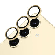For Samsung Galaxy S24 5G NORTHJO Camera LensCD Vein Metal Ring Tempered Glass Film(Gold)