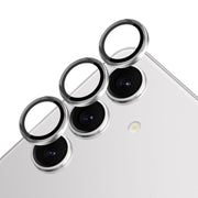 For Samsung Galaxy S24 5G NORTHJO Camera LensCD Vein Metal Ring Tempered Glass Film(Silver)