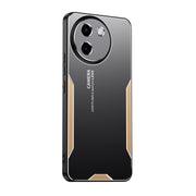 For vivo V30e Blade Series TPU Hybrid Metal Phone Case(Gold)
