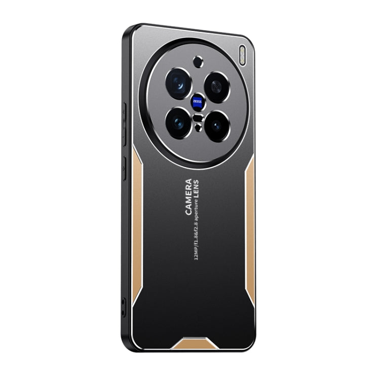 For vivo X200 Pro Blade Series TPU Hybrid Metal Phone Case(Gold)