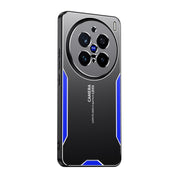 For vivo X200 Pro Blade Series TPU Hybrid Metal Phone Case(Blue)