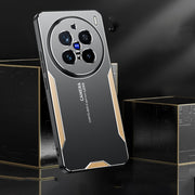 For vivo X200 Pro Blade Series TPU Hybrid Metal Phone Case(Blue)