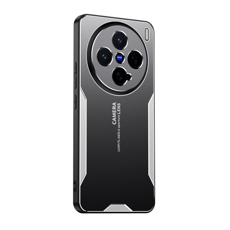 For vivo X200 Pro mini Blade Series TPU Hybrid Metal Phone Case(Silver)