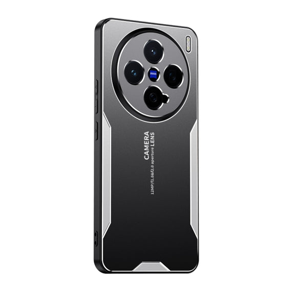 For vivo X200 Pro mini Blade Series TPU Hybrid Metal Phone Case(Silver)