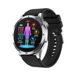 ET485 1.43 inch Color Screen Smart Watch Silicone Strap, Support Bluetooth Call / Micro-physical Examination(Silver) - free shipping - PMC TechLife - Order now!