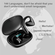 M8 Noise Reduction Smart Voice Translator TWS Bluetooth Headset 144 Languages Translation Earphones(White)