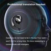 M8 Noise Reduction Smart Voice Translator TWS Bluetooth Headset 144 Languages Translation Earphones(White)