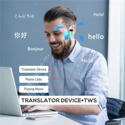 M8 Noise Reduction Smart Voice Translator TWS Bluetooth Headset 144 Languages Translation Earphones(Black)