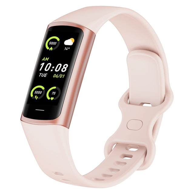 C68L IP67 Water-resistant Smart Bracelet Sport Fitness Tracker(Pink)