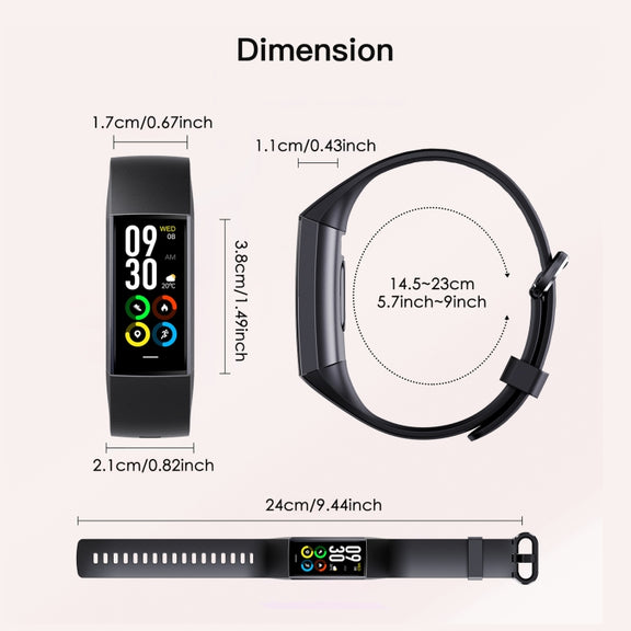 C80 IP67 Water-resistant Smart Bracelet Sport Fitness Tracker(Dark Blue)