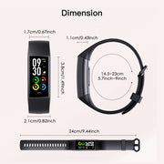 C80 IP67 Water-resistant Smart Bracelet Sport Fitness Tracker(Pink)