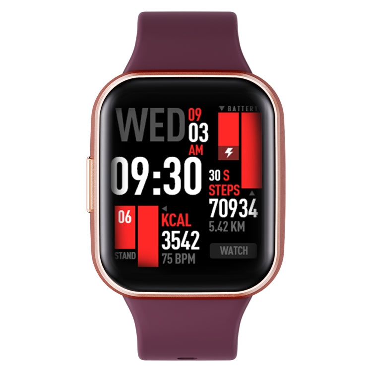 Q23 IP67 Water-resistant Smart Bracelet Sport Fitness Tracker(Wine Red)