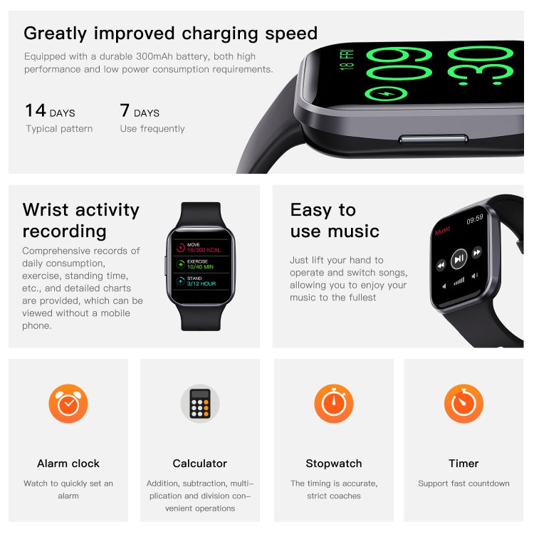 Q23 IP67 Water-resistant Smart Bracelet Sport Fitness Tracker(Black)
