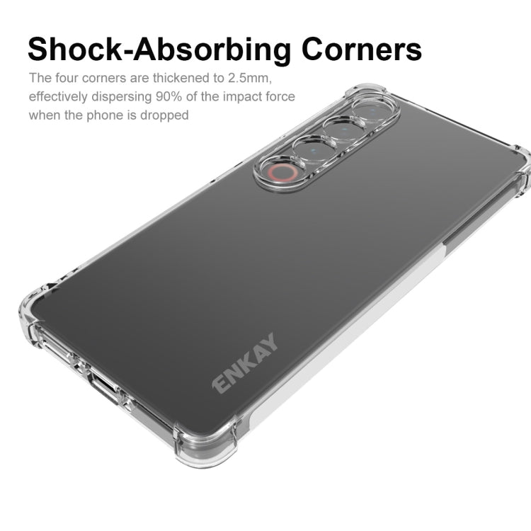 For Meizu 21 Pro ENKAY Hat-Prince Transparent TPU Shockproof Phone Case