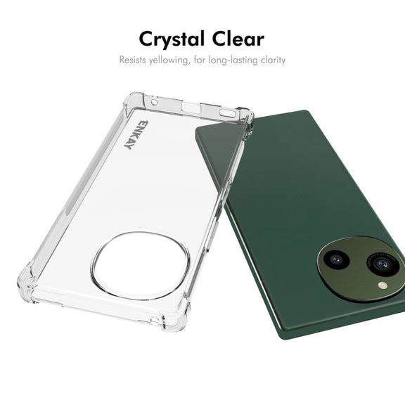 For Sharp Aquos R9 ENKAY Hat-Prince Transparent TPU Shockproof Phone Case