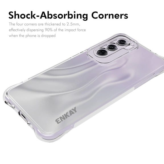 For OPPO Reno12 Global ENKAY Clear TPU Shockproof Anti-slip Phone Case