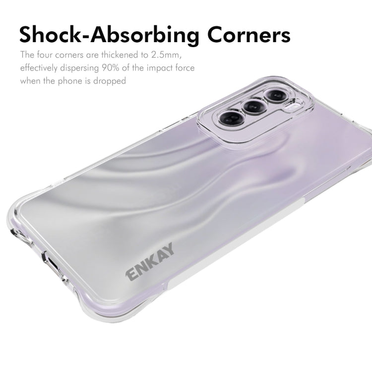 For OPPO Reno12 Global ENKAY Clear TPU Shockproof Anti-slip Phone Case