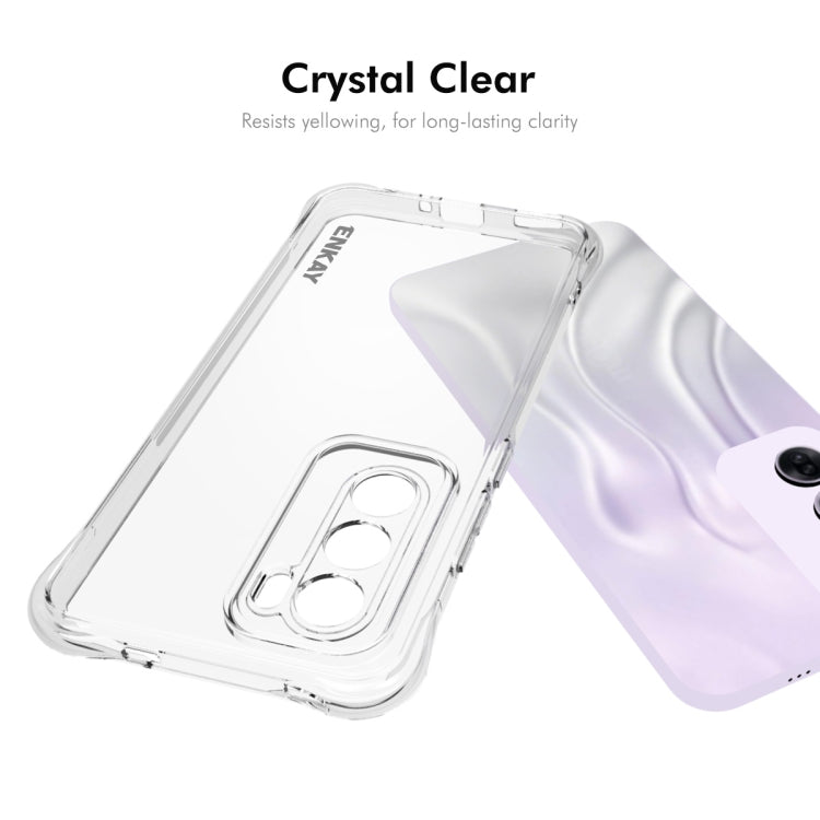 For OPPO Reno12 Global ENKAY Clear TPU Shockproof Anti-slip Phone Case