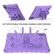 For iPad Air 11 2024 Butterfly Bracket EVA Shockproof Tablet Case(Light Purple)