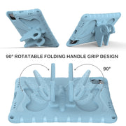 For iPad Air 11 2025 / 2024 Butterfly Bracket EVA Shockproof Tablet Case(Light Blue)